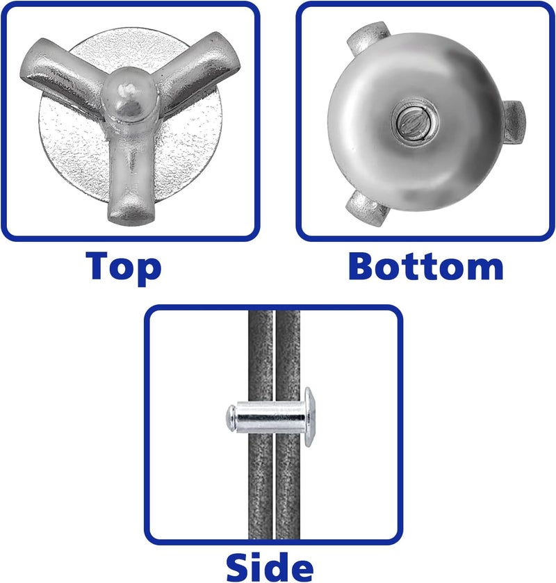 BUSY-CORNER Tri-Fold Exploding Large Head Aluminum Pop Blind Rivets 3/16'' * 4/5'' Long Grip Solid Rivets Used For Industries Automobiles Kayak Sailboat & Furniture 50 Pieces Silver - Image 5